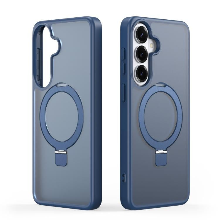 Dėklas Dux Ducis Yind Magnetic Stand Samsung S942 S26 tamsiai mėlynas