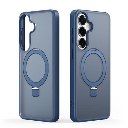 Dėklas Dux Ducis Yind Magnetic Stand Samsung S942 S26 tamsiai mėlynas