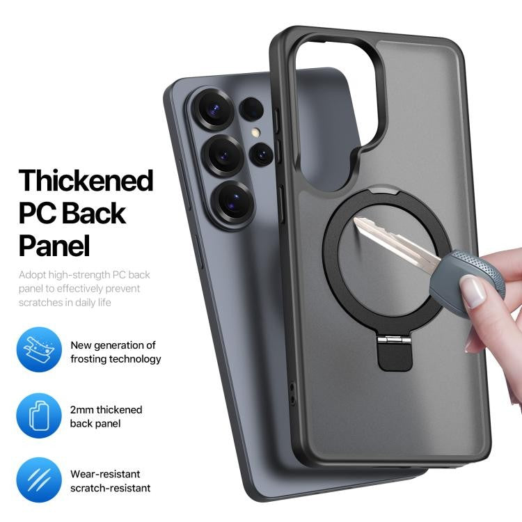 Dėklas Dux Ducis Yind Magnetic Stand Samsung S948 S26 Ultra juodas