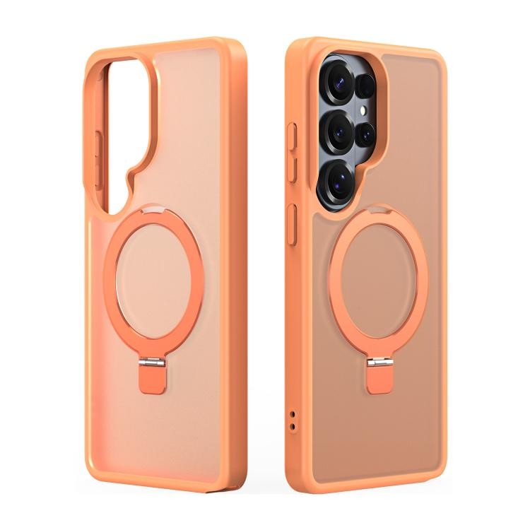 Dėklas Dux Ducis Yind Magnetic Stand Samsung S948 S26 Ultra oranžinis