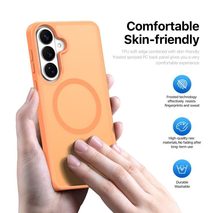 Dėklas Dux Ducis Yind MagSafe Samsung S947 S26 Plus oranžinis
