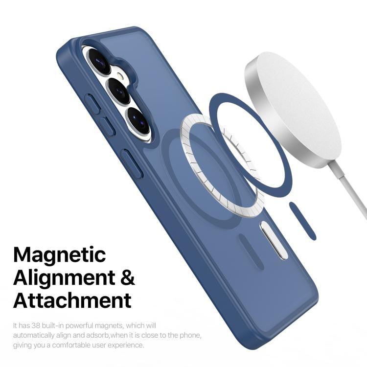 Dėklas Dux Ducis Yind MagSafe Samsung S942 S26 tamsiai mėlynas