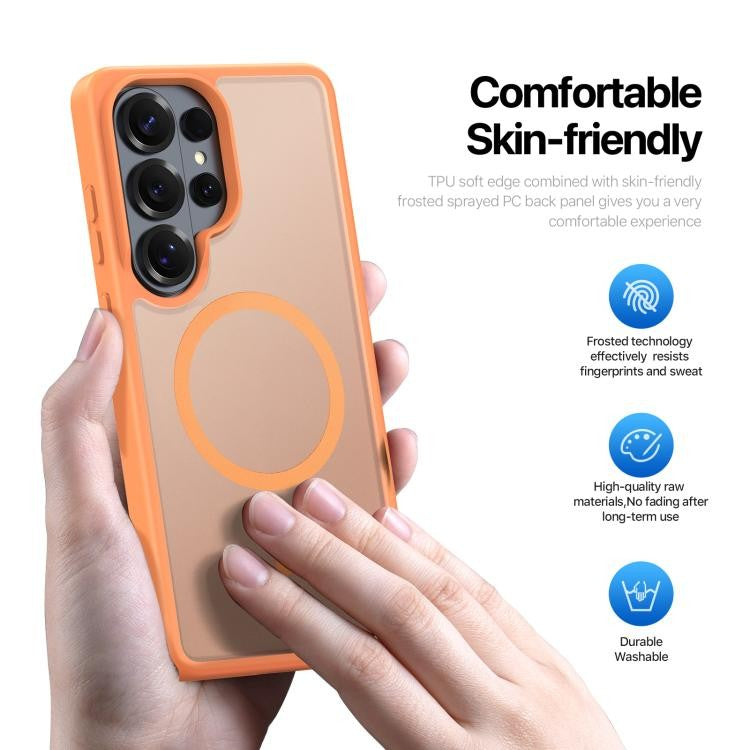 Dėklas Dux Ducis Yind MagSafe Samsung S948 S26 Ultra oranžinis
