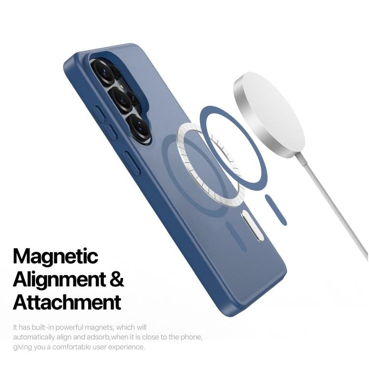 Dėklas Dux Ducis Yind MagSafe Samsung S948 S26 Ultra tamsiai mėlynas