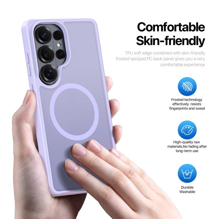 Dėklas Dux Ducis Yind MagSafe Samsung S948 S26 Ultra violetinis
