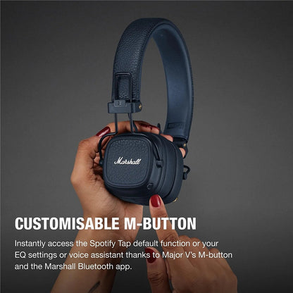 Belaidės ausinės Marshall Major V On-Ear Bluetooth tamsiai mėlynos