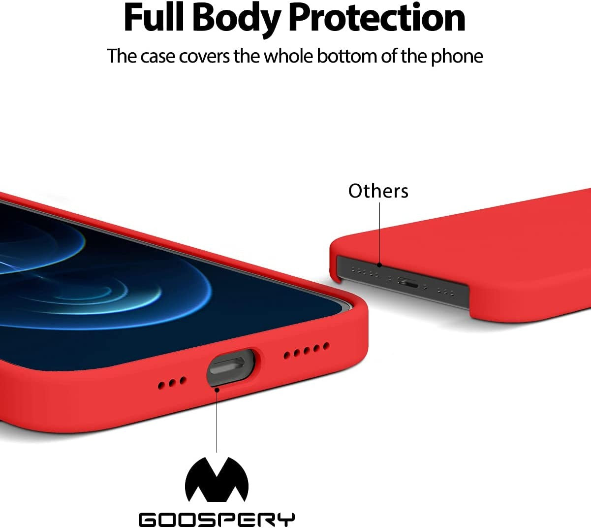 Dėklas Mercury Pure Magsafe Silicon Case Samsung A576 A57 5G raudonas