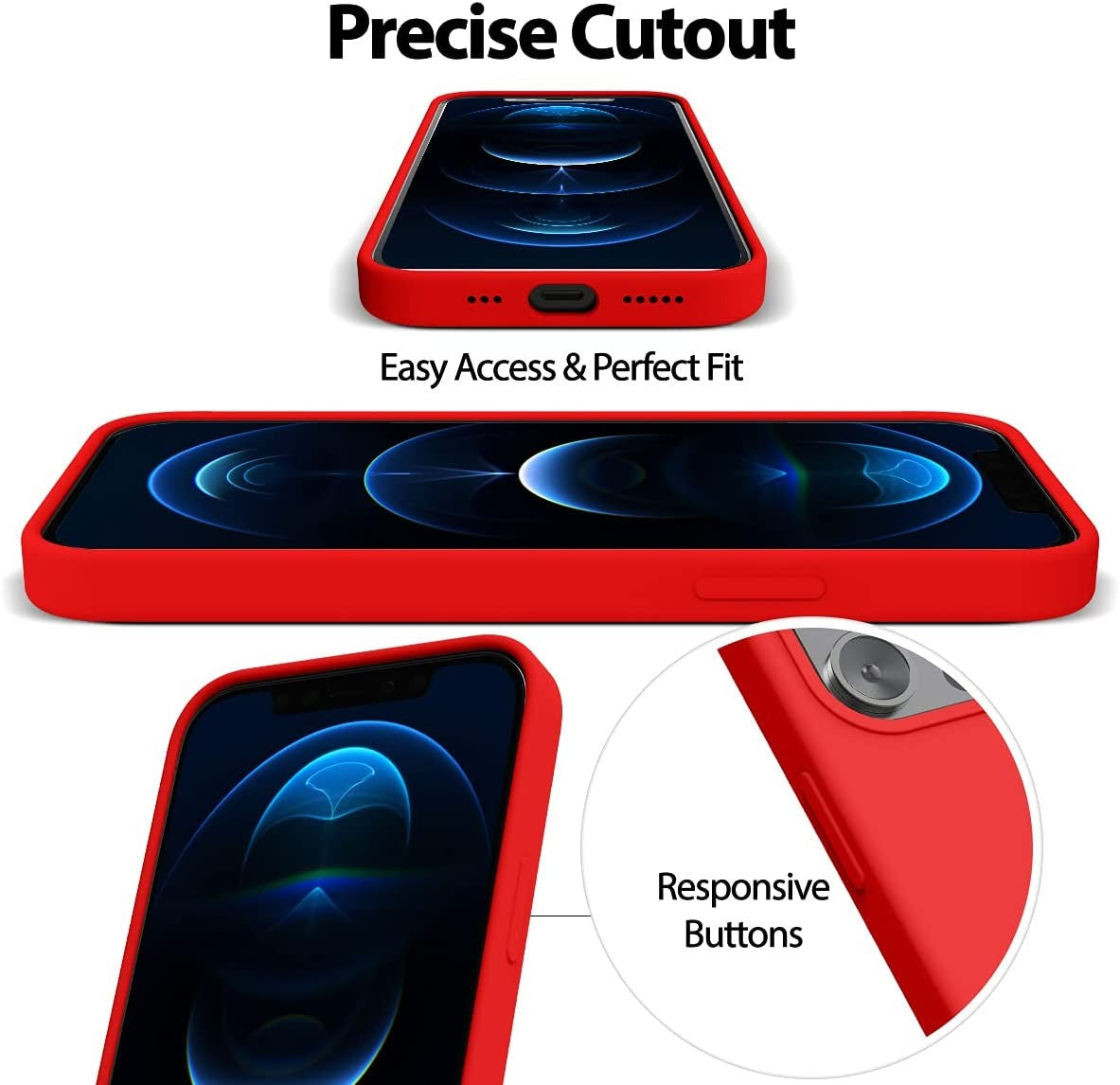 Dėklas Mercury Pure Magsafe Silicon Case Samsung A576 A57 5G raudonas