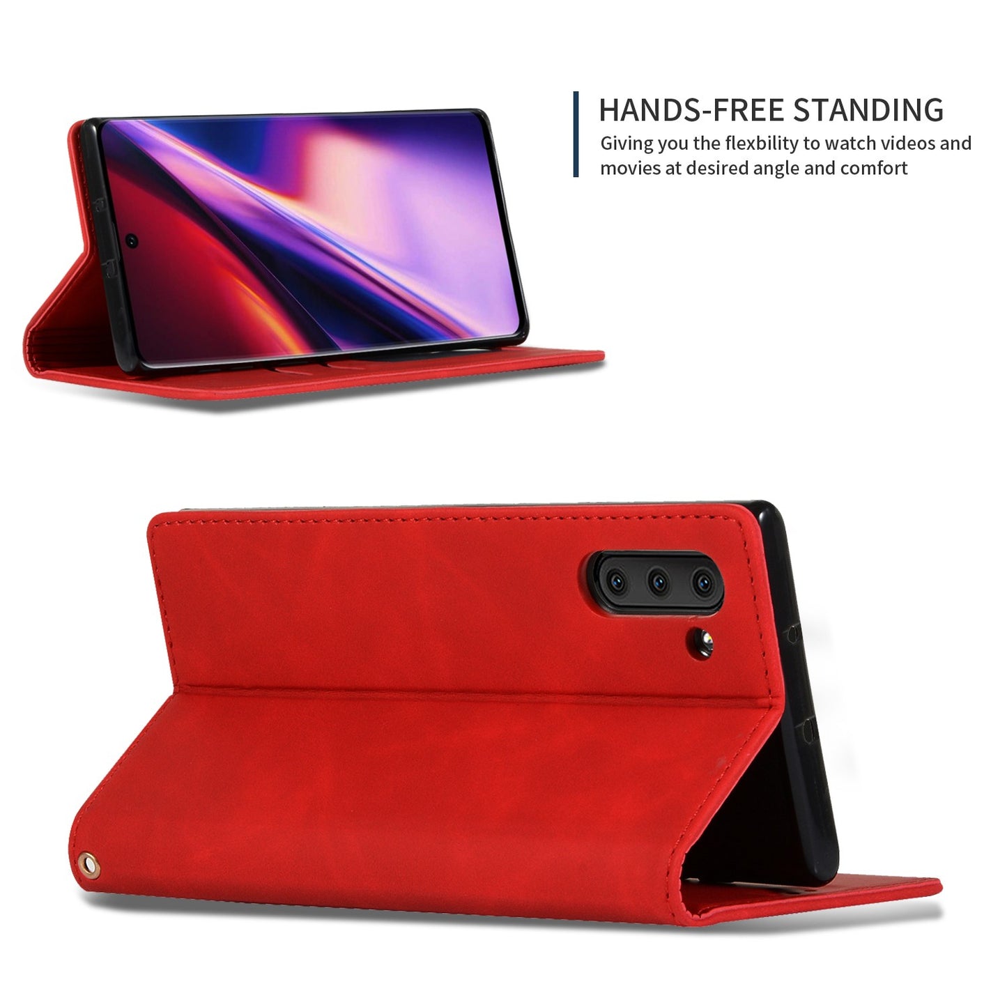 Dėklas Business Style Xiaomi Redmi Note 15 Pro 4G raudonas