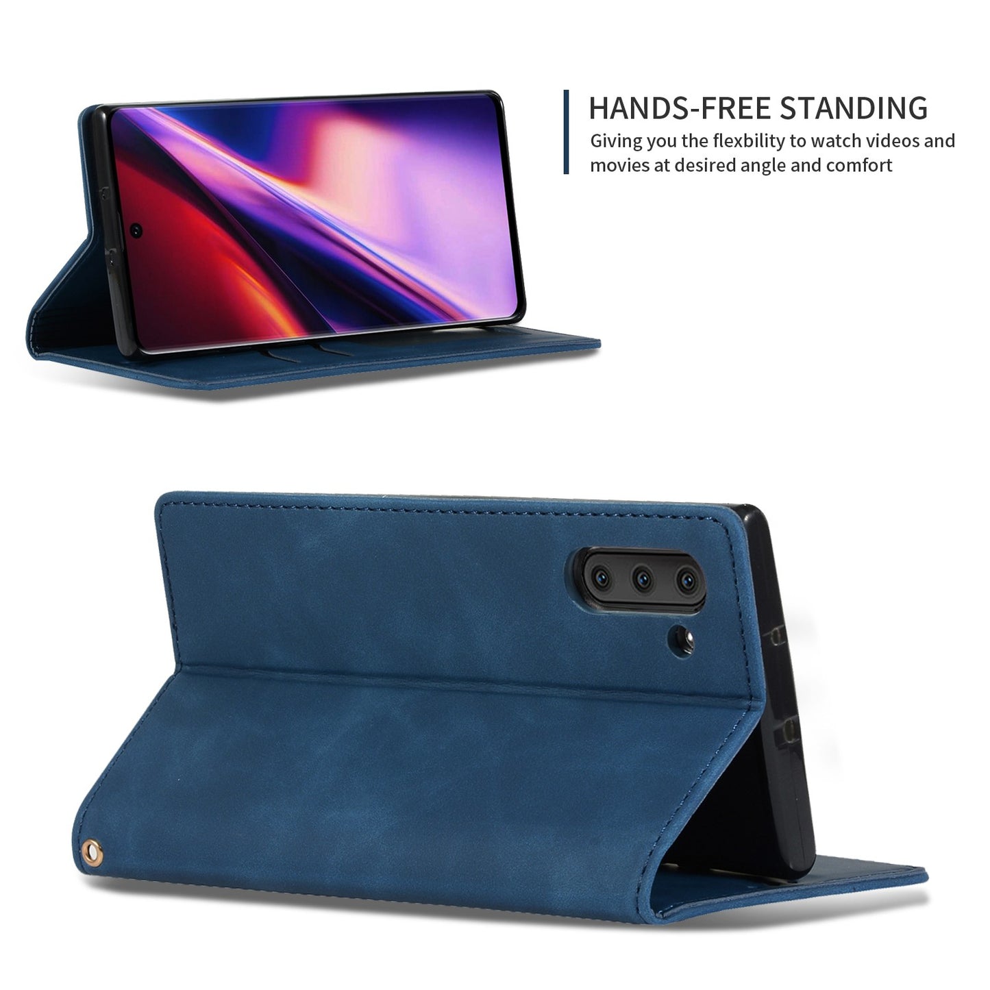 Dėklas Business Style Xiaomi Redmi Note 15 Pro 4G tamsiai mėlynas