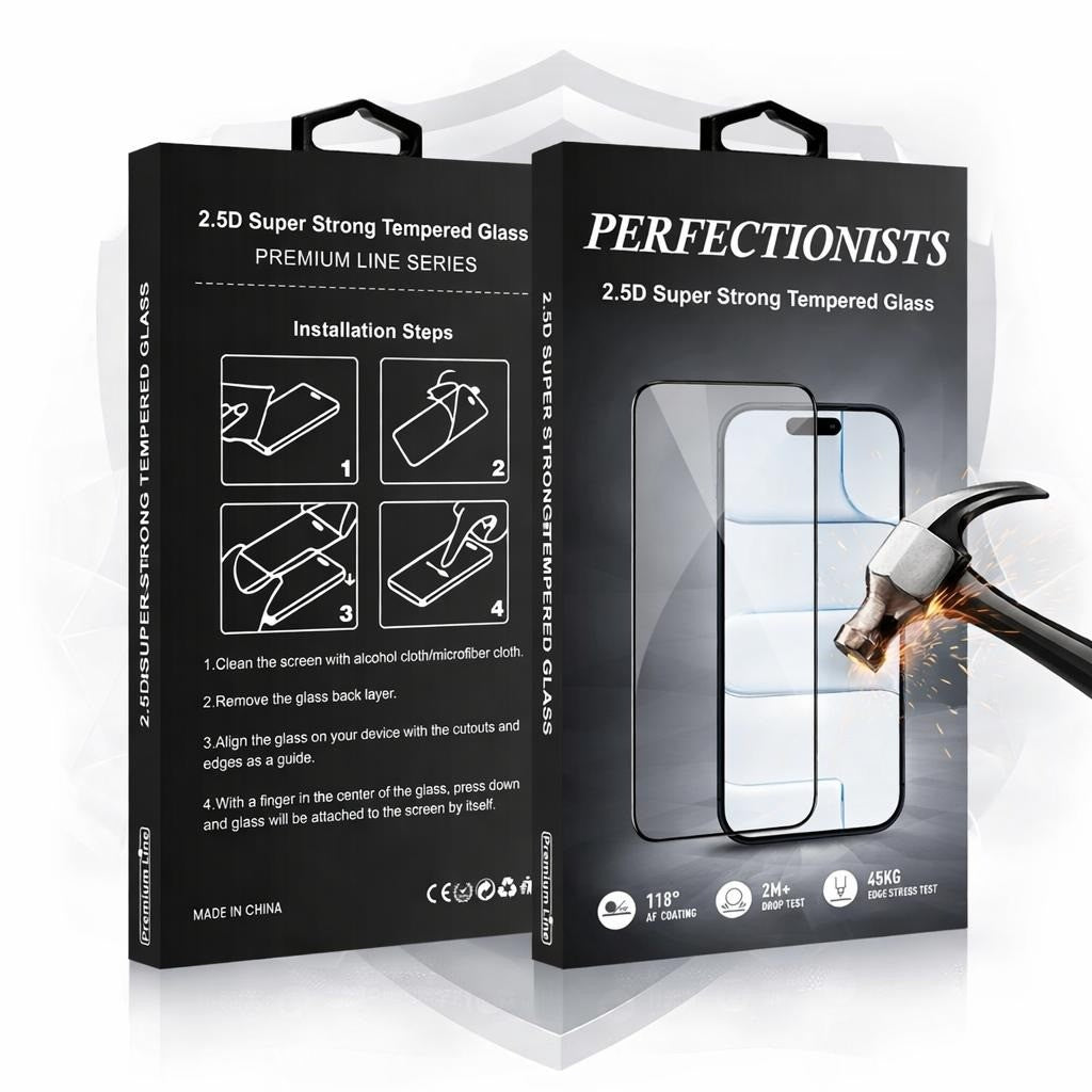 LCD apsauginis stikliukas Perfectionists 2.5D Super Strong Tempered Glass Samsung S926 S24 Plus/S936 S25 Plus juodas