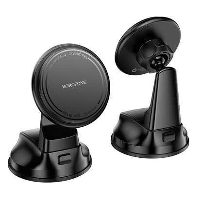 Automobilinis telefono laikiklis Borofone BH136 MagSafe (dashboard) juodas