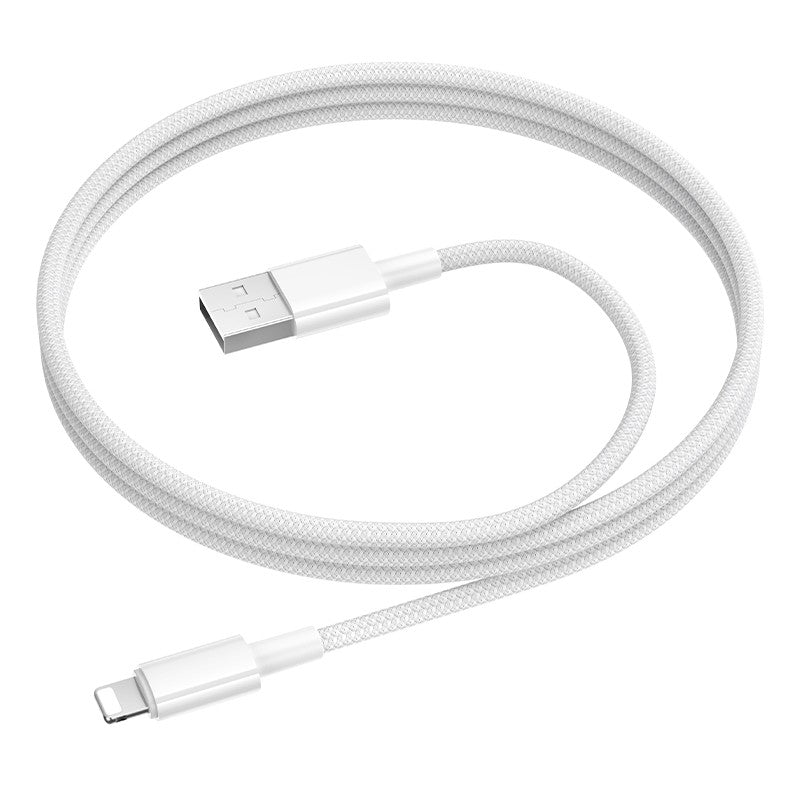USB kabelis Borofone BX117 USB-A to Lightning 1.0m baltas