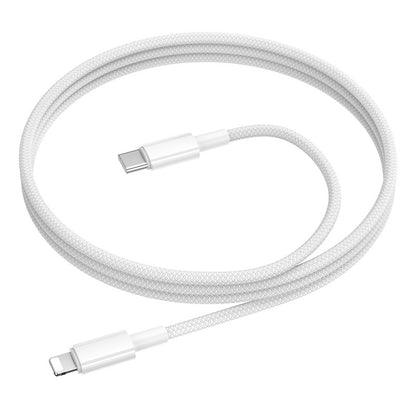 USB kabelis Borofone BX117 USB-C to Lightning 1.0m baltas
