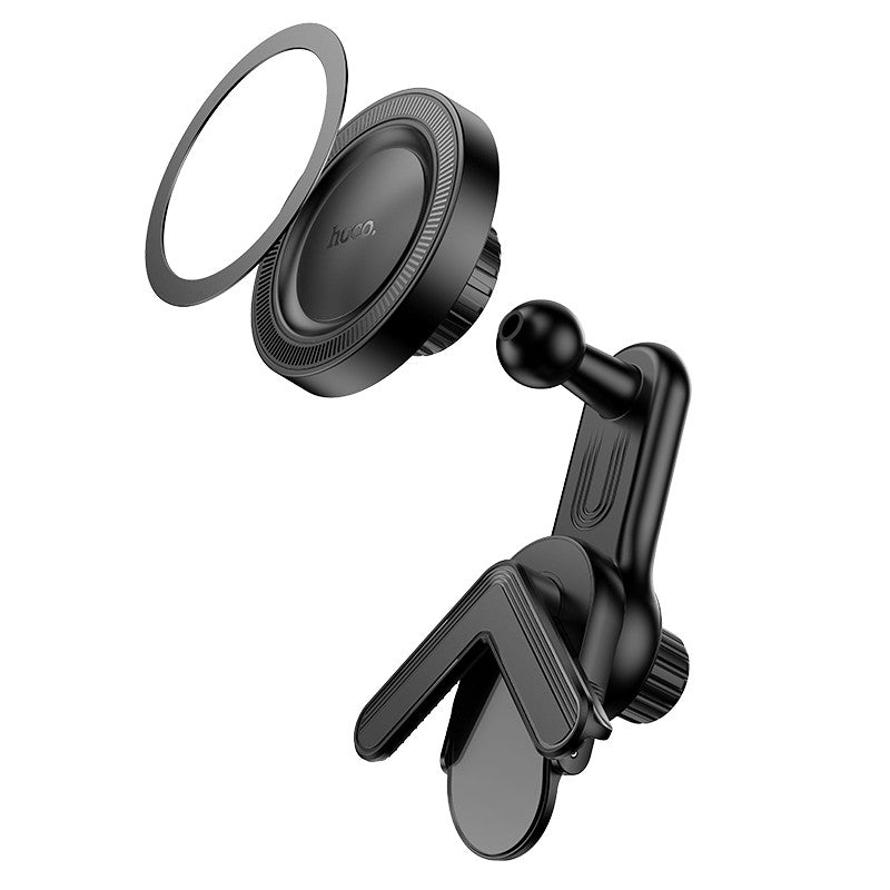 Automobilinis telefono laikiklis Hoco H57 MagSafe (car display) juodas