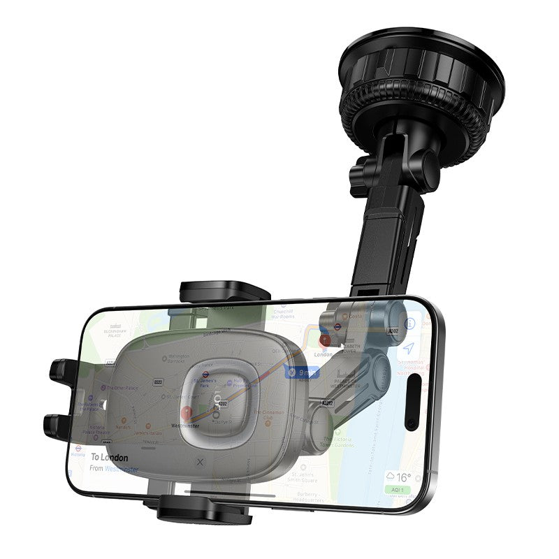 Automobilinis telefono laikiklis Hoco H89 (dashboard) juodas