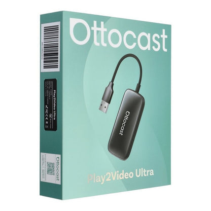 Belaidis CarPlay/Android Auto adapteris Ottocast Play2Video Ultra juodas CA515-T