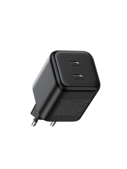 Įkroviklis Ugreen X526 GaN 45W 2xUSB-C juodas (65058)