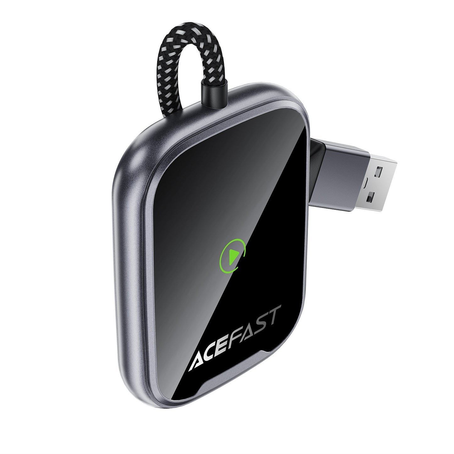 Belaidis CarPlay/Android Auto adapteris Acefast QC1 juodas