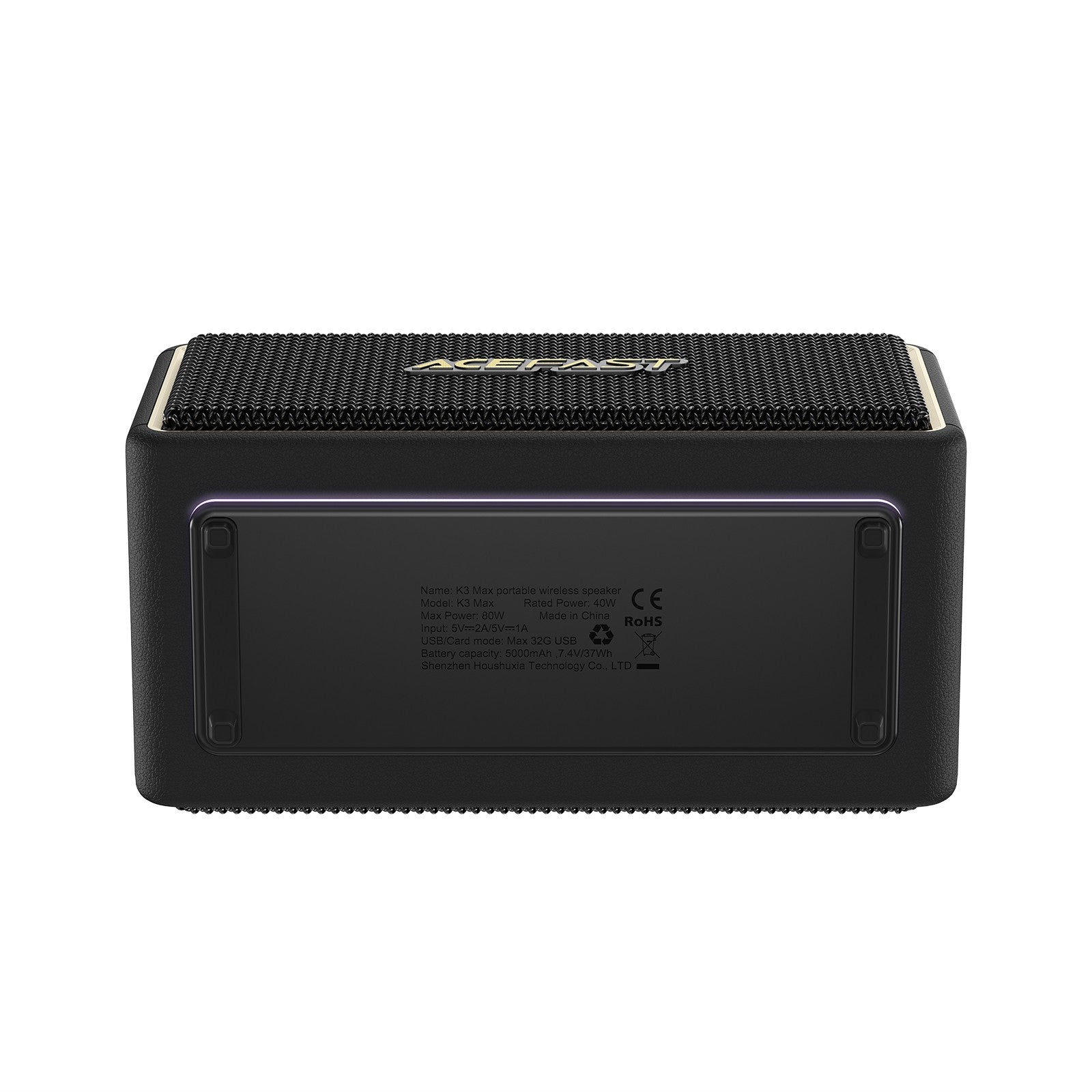Bluetooth nešiojamas garsiakalbis Acefast K3 Max juodas