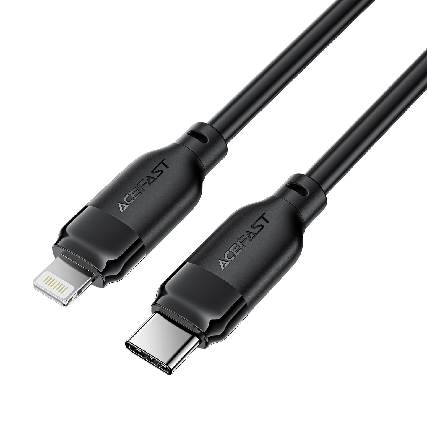 USB kabelis Acefast C16-01 USB-C to Lightning 1.2m juodas