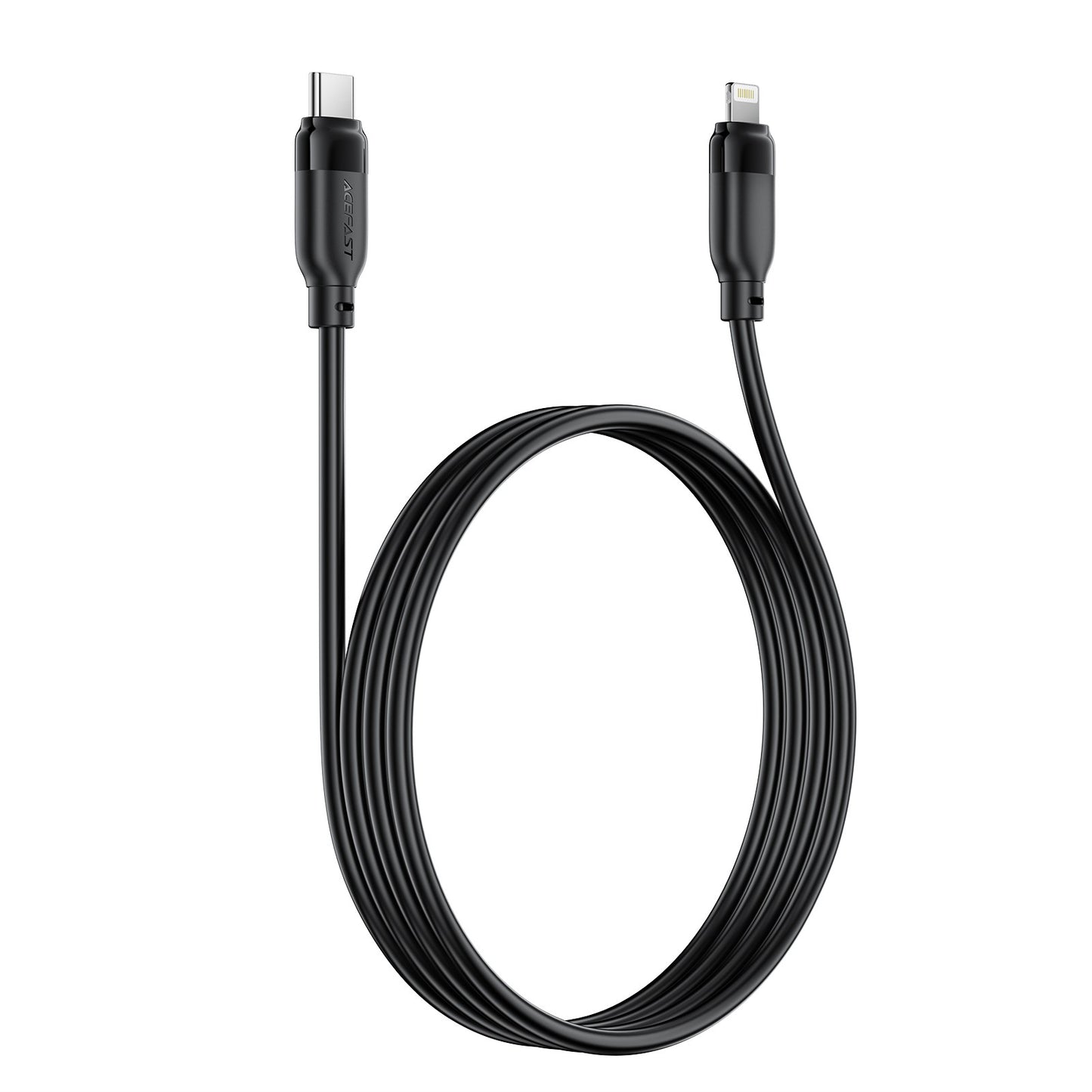 USB kabelis Acefast C16-01 USB-C to Lightning 1.2m juodas