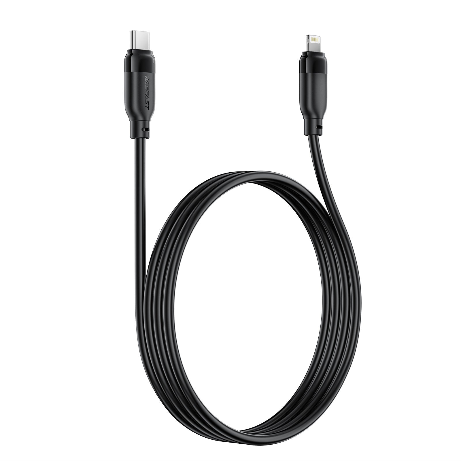 USB kabelis Acefast C16-01 USB-C to Lightning 1.2m juodas