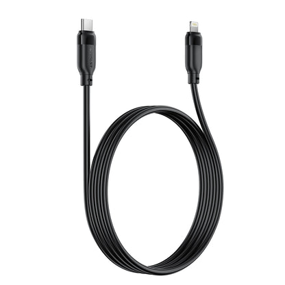 USB kabelis Acefast C16-01 USB-C to Lightning 1.2m juodas