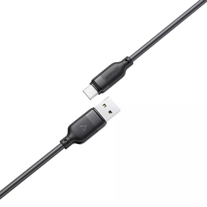 USB kabelis Acefast C16-04 USB-A to USB-C 1.2m juodas