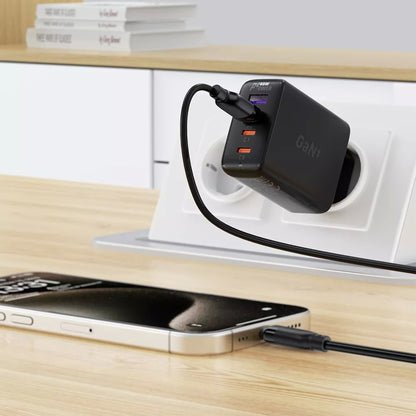 USB kabelis Acefast C16-04 USB-A to USB-C 1.2m juodas
