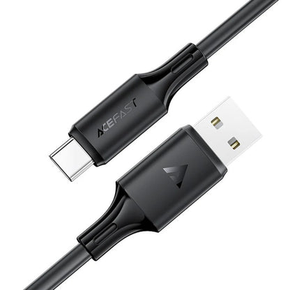 USB kabelis Acefast C17-04 USB-A to USB-C 1.2m juodas