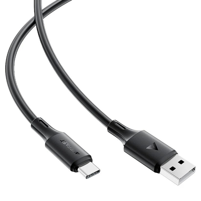 USB kabelis Acefast C17-04 USB-A to USB-C 1.2m juodas