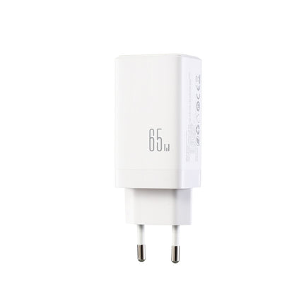 Įkroviklis Joyroom JR-TG10 GaN 65W 2xUSB-C/USB-A + USB-C to USB-C 100W 1.2m cable baltas