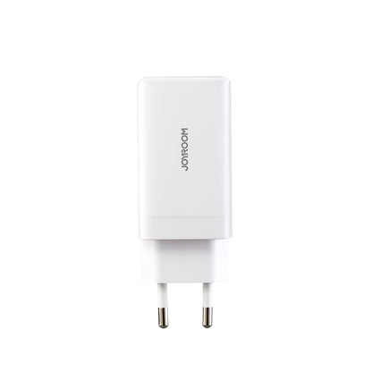 Įkroviklis Joyroom JR-TG10 GaN 65W 2xUSB-C/USB-A + USB-C to USB-C 100W 1.2m cable baltas
