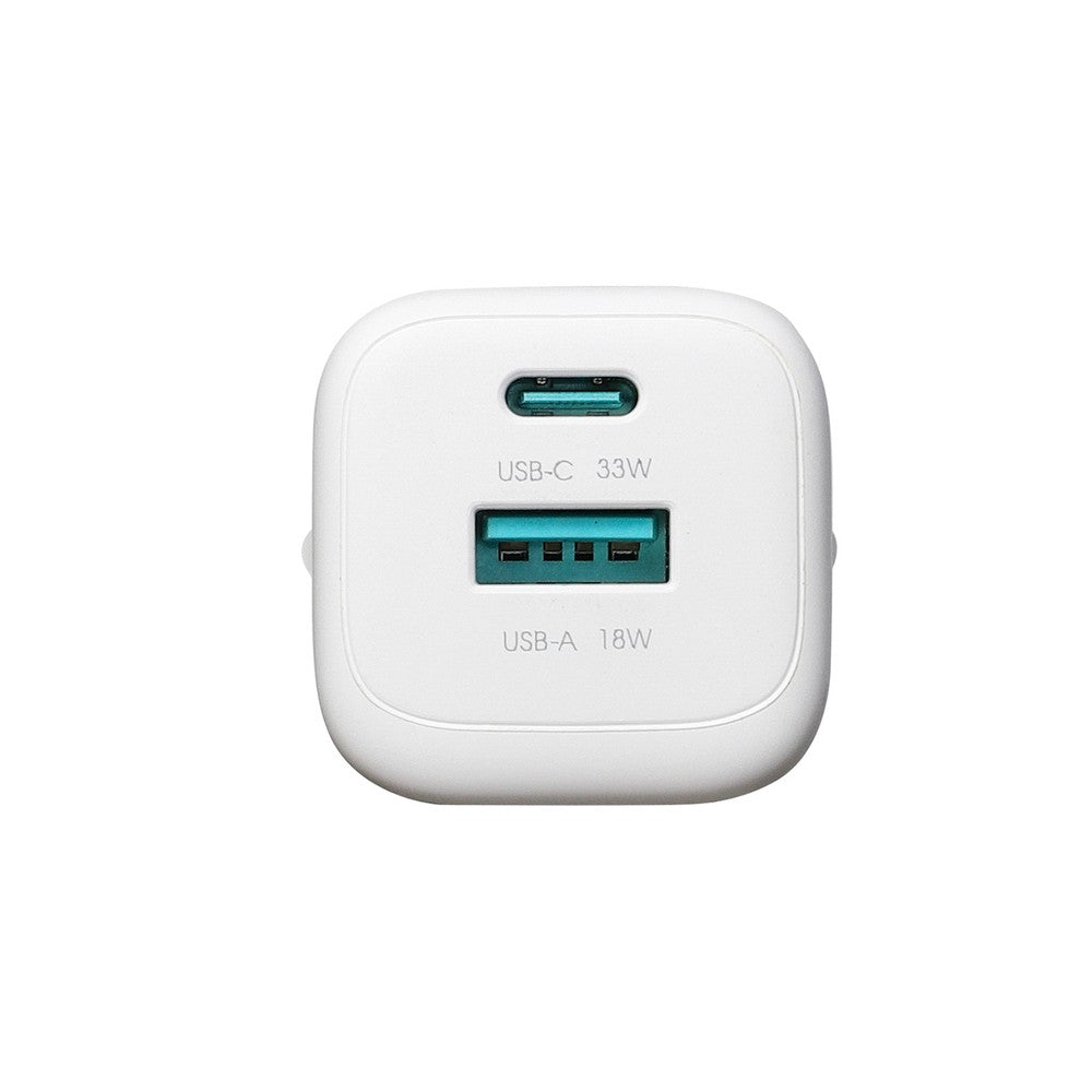 Įkroviklis Joyroom JR-TG7 33W USB-C/USB-A baltas