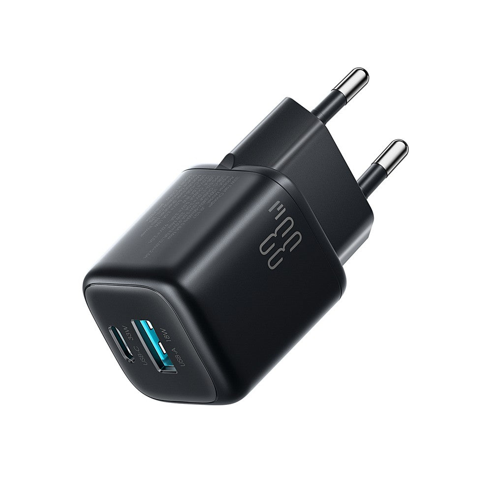Įkroviklis Joyroom JR-TG7 33W USB-C/USB-A + USB-C to USB-C 60W 1.0m cable juodas