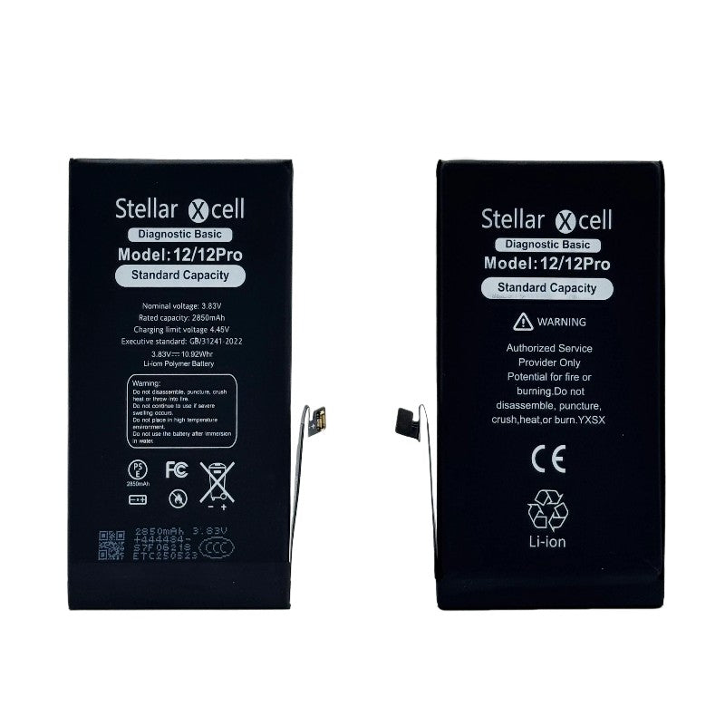 Akumuliatorius StellarXcell Diagnostic Apple iPhone 12/12 Pro 2815mAh (Standart Capacity + HQ Copy BMS)