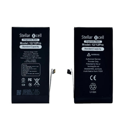 Akumuliatorius StellarXcell Diagnostic Apple iPhone 12/12 Pro 2815mAh (Standart Capacity + HQ Copy BMS)