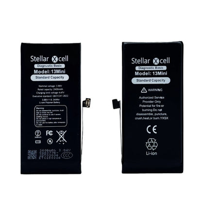 Akumuliatorius StellarXcell Diagnostic Apple iPhone 13 mini 2410mAh (Standart Capacity + HQ Copy BMS)