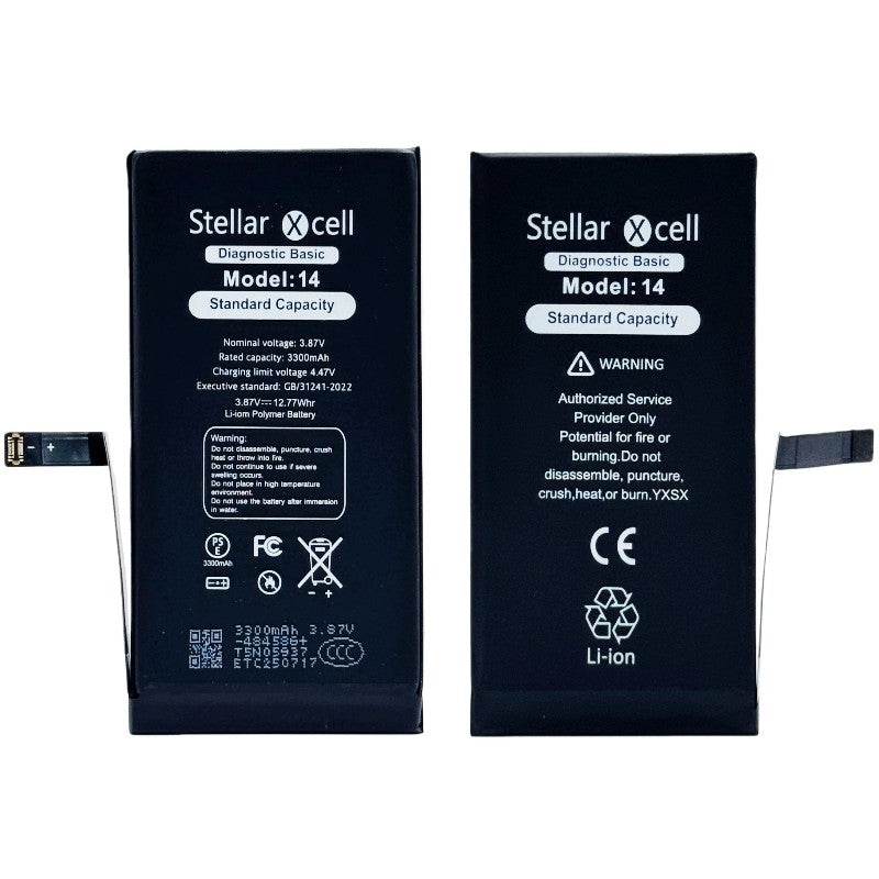 Akumuliatorius StellarXcell Diagnostic Apple iPhone 14 3280mAh (Standart Capacity + HQ Copy BMS)