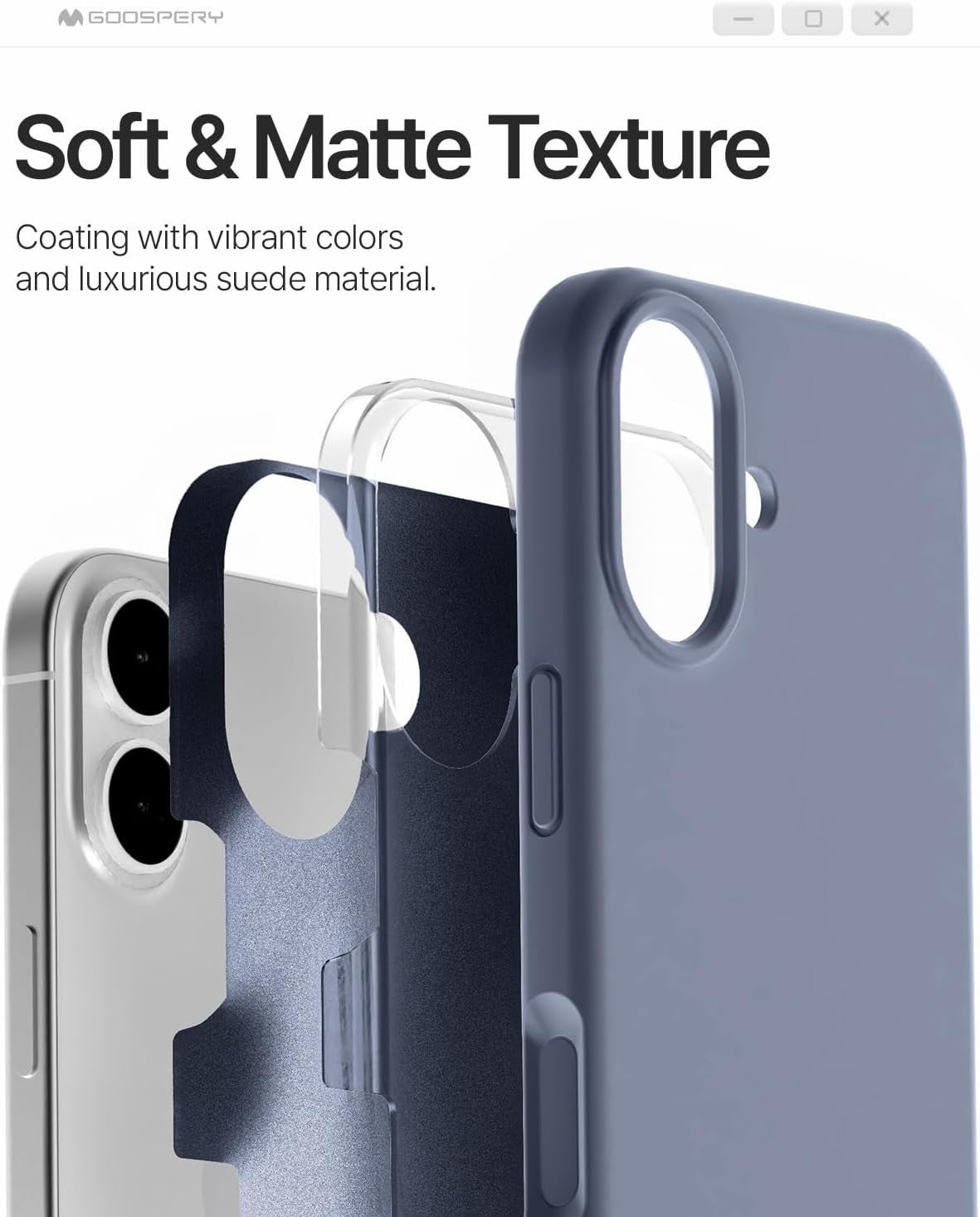 Dėklas Mercury Pure Magsafe Silicon Case Apple iPhone 16e/17e levandos pilka