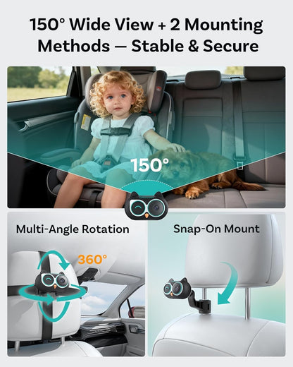 Belaidis CarPlay adapteris su mobilios auklės funkcija Ottocast Cabin Care juodas CA520-T