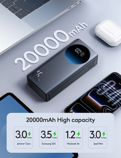 Išorinė baterija Power Bank Joyroom JR-PBF02 Pro 45W 20000mAh juoda