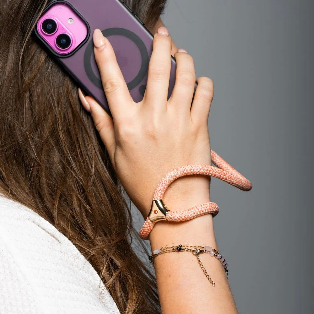 Dirželis telefonui Forcell F-Design R10X40 rožinis