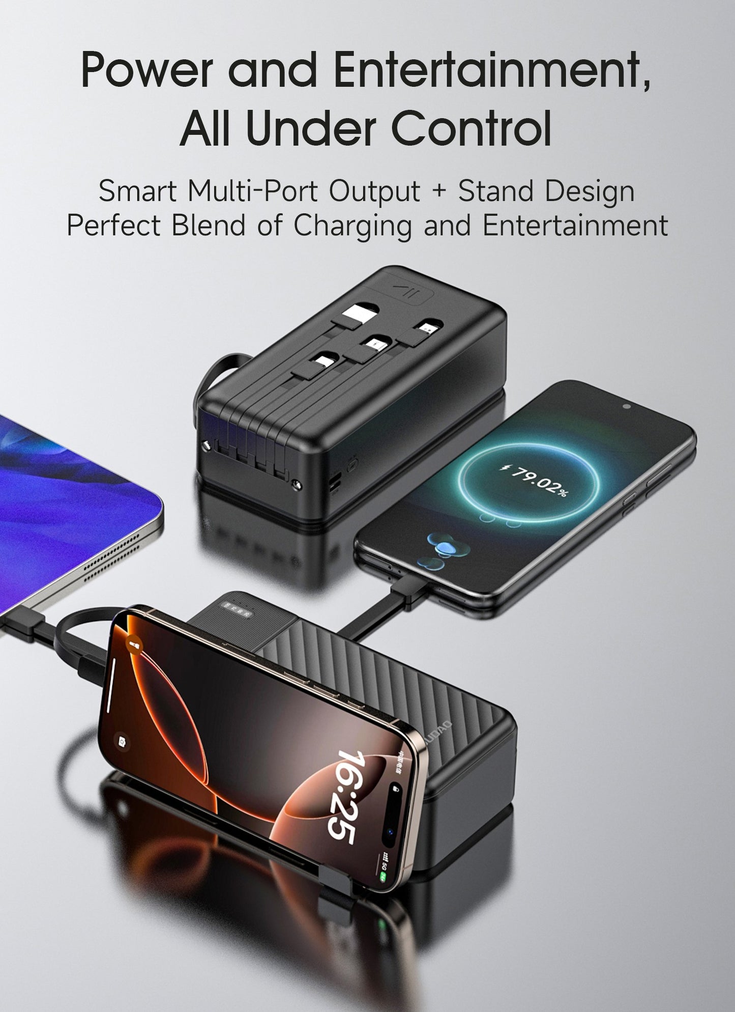Išorinė baterija Power Bank Dudao K11 Max 10W 30000mAh juoda