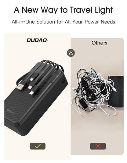 Išorinė baterija Power Bank Dudao K11 Max 10W 30000mAh juoda