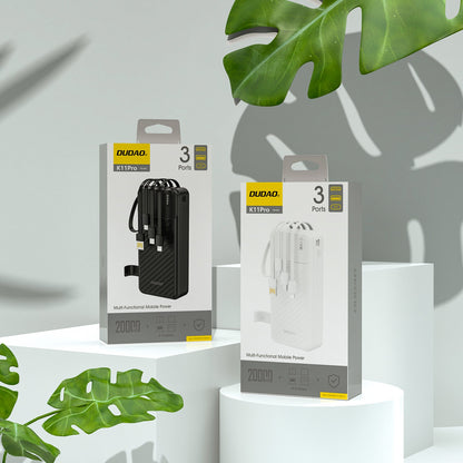 Išorinė baterija Power Bank Dudao K11 Pro 10W 20000mAh juoda