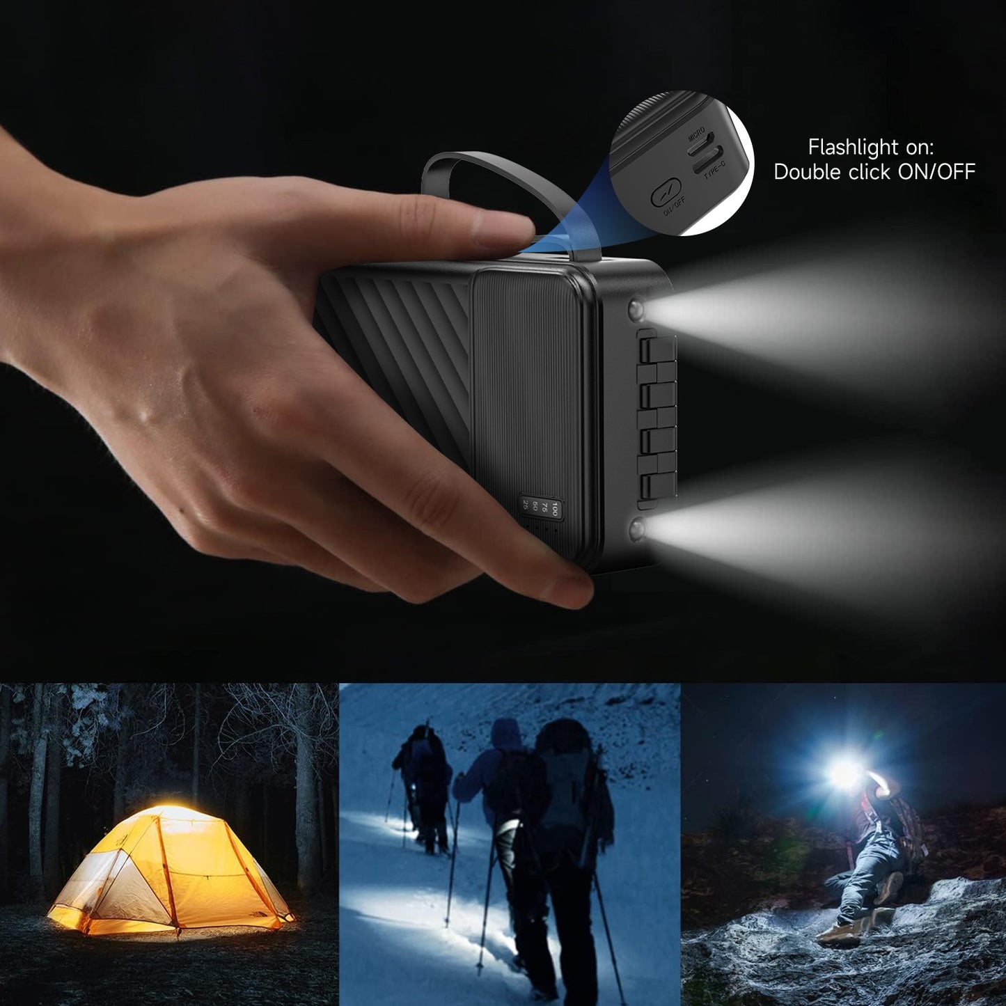 Išorinė baterija Power Bank Dudao K11 Pro 10W 20000mAh juoda