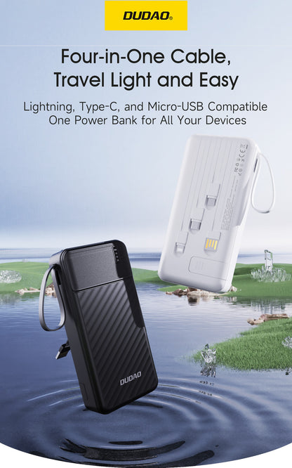 Išorinė baterija Power Bank Dudao K11 Pro 10W 20000mAh juoda