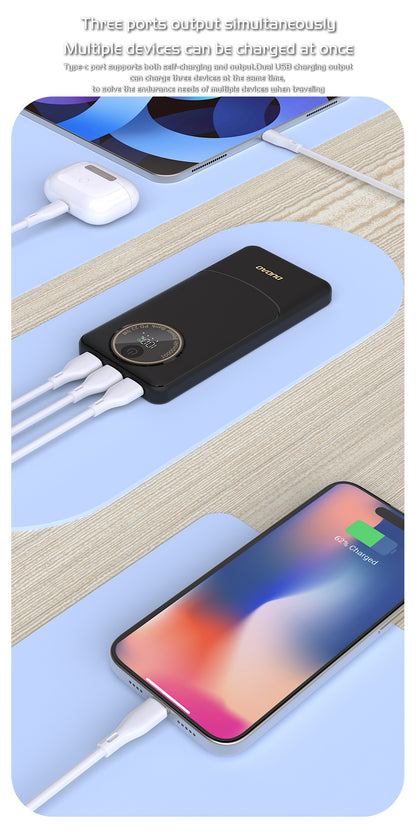 Išorinė baterija Power Bank Dudao K12 22.5W 10000mAh juoda